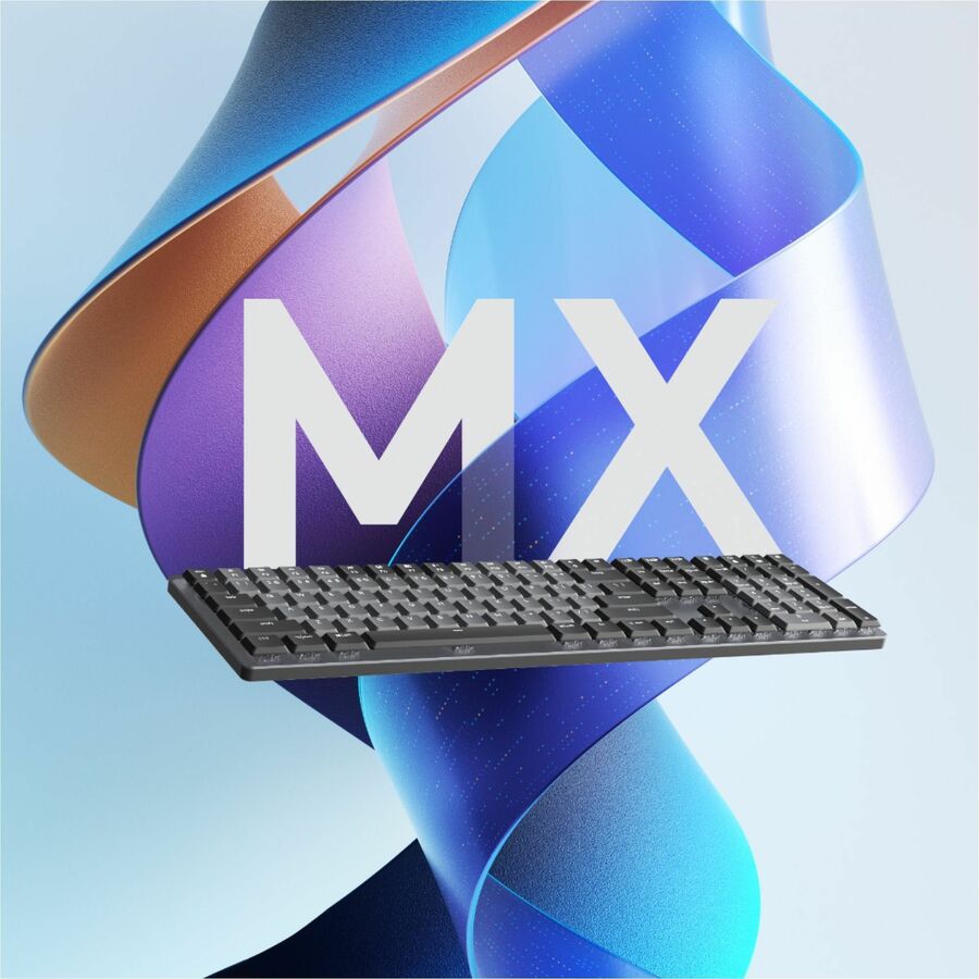 Logitech MX Mechanical Wireless Illuminated Performance Keyboard, Linear Switches, Backlit Keys, Bluetooth - 920-010548