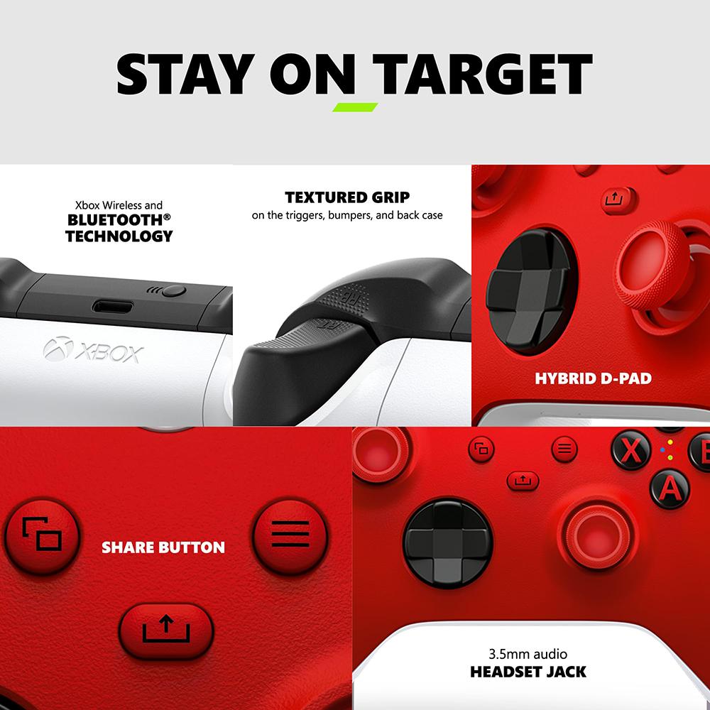Microsoft Xbox Wireless Pulse Red Gaming Controller