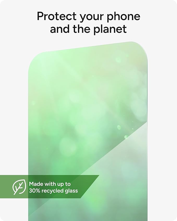 ZAGG Glass Elite Screen Protector for iPhone 16 Pro Max - 5X Stronger, Reinforced Edges, Ultra-Strong Tempered Glass, Scratch Resistant, Anti-Smudge, Easy Installation, InvisibleShield, Eco-Friendly
