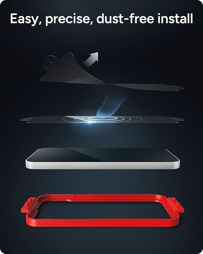 ZAGG Glass Elite Privacy iPhone 15 Screen Protector - 5X Stronger with Reinforced Edges, 2-Way Privacy Filter, Scratch & Smudge-Resistant Surface, InvisibleShield, Easy to Install