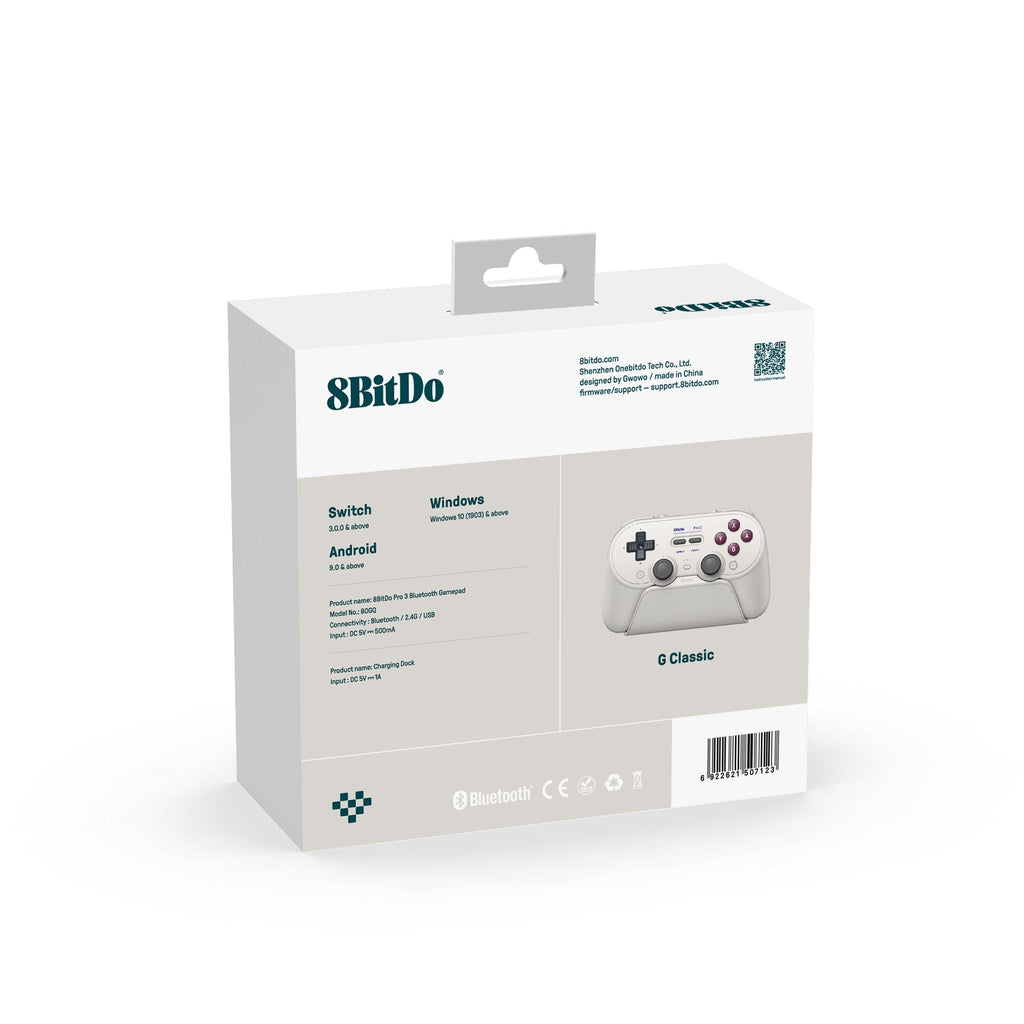 8BitDo Pro 3 Bluetooth Gamepad (80GQ)