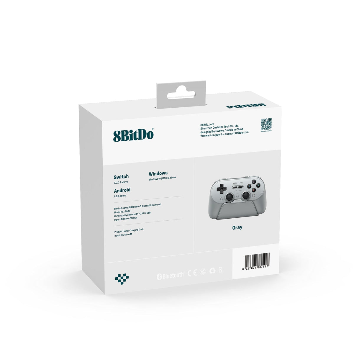 8BitDo Pro 3 Bluetooth Gamepad (80GQ)