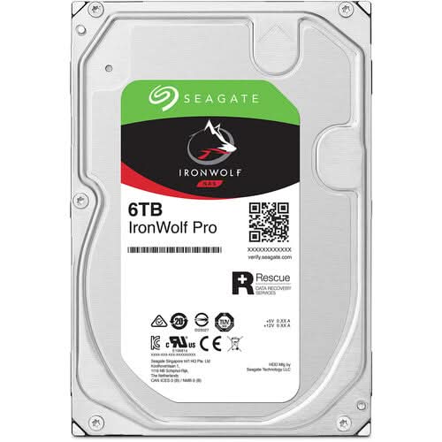 Seagate ST6000NT001 IronWolf Pro 6TB SATA-6Gbps 7200 RPM 3.5-Inch Hard Drive