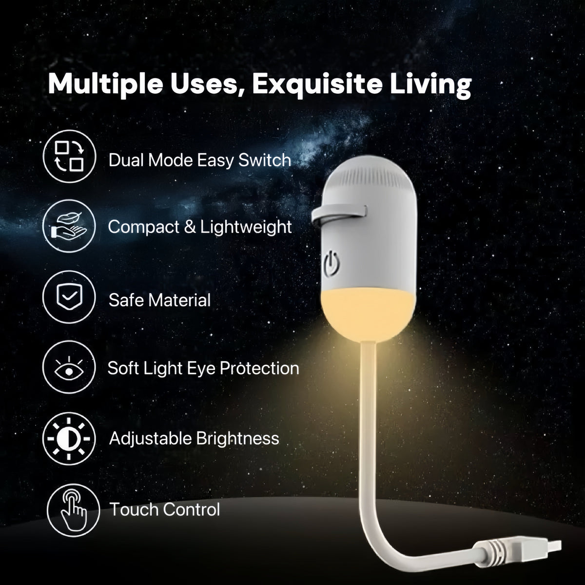 [GOLD #116-Ep.359] 2-in-1 USB Night Light + Galaxy Projector with Quick-Swap Slides