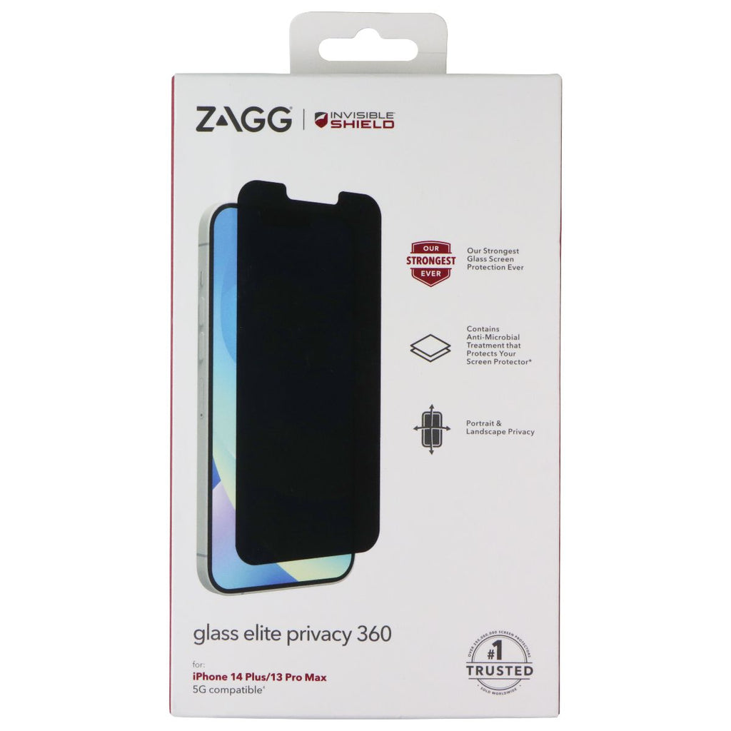 ZAGG InvisibleShield Glass Elite Privacy 360 for Apple iPhone 14 Plus/13 Pro Max