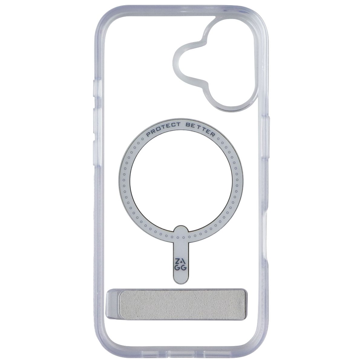 ZAGG Crystal Palace Snap Case with Kickstand for MagSafe for iPhone 17 - Clear