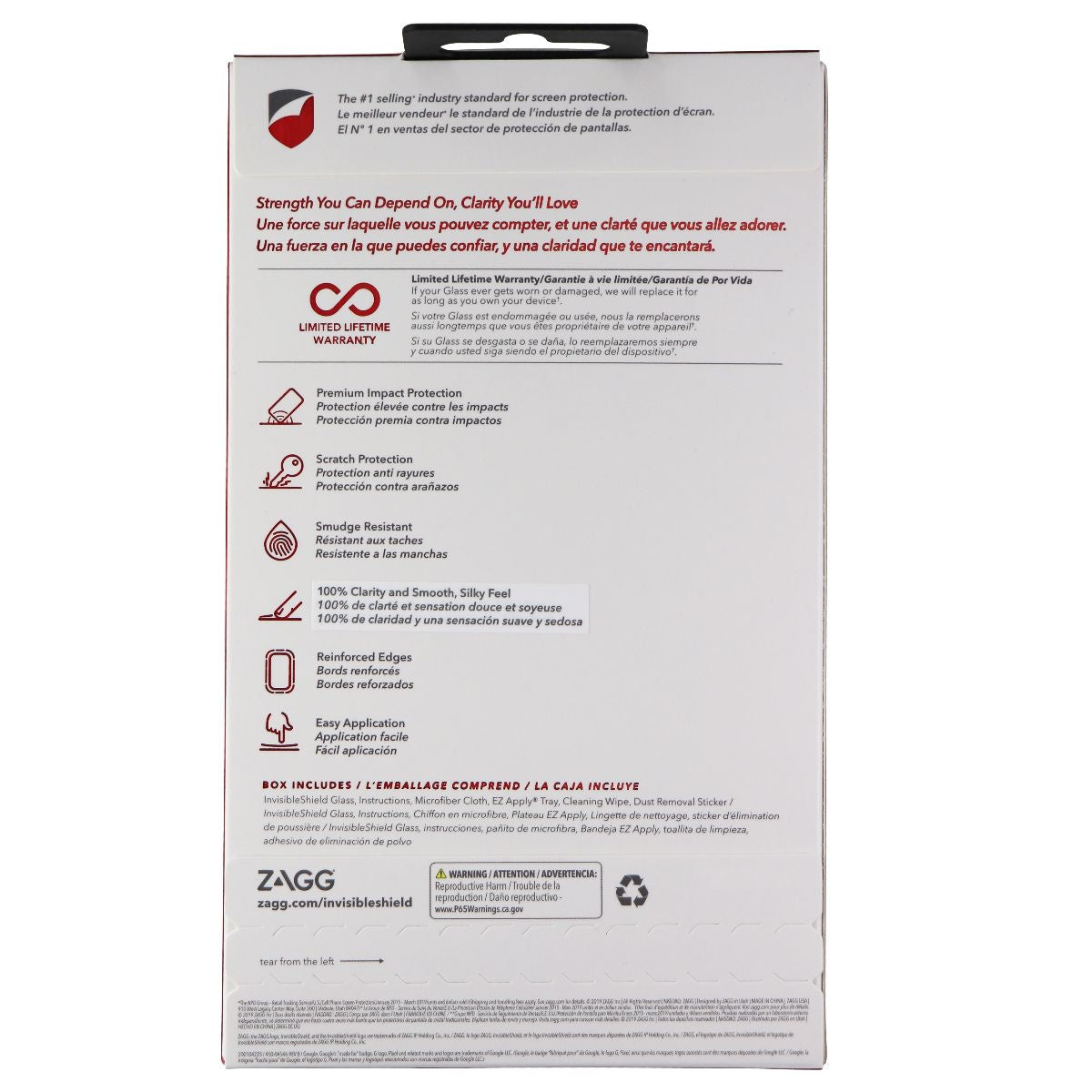ZAGG Invisible Shield Glass Series Tempered Glass for Google Pixel 3a - Clear